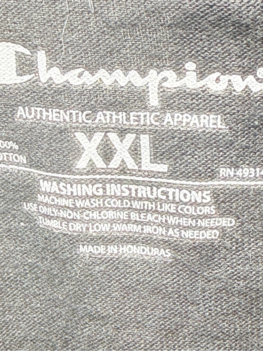 Champion Men’s Rutgers 3XL Sweatshirt with Red Rutgers Lettering - Picture 4 of 4